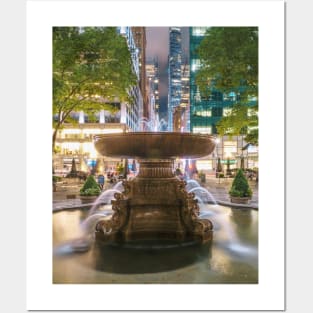 Bryant Park Fountain Posters and Art